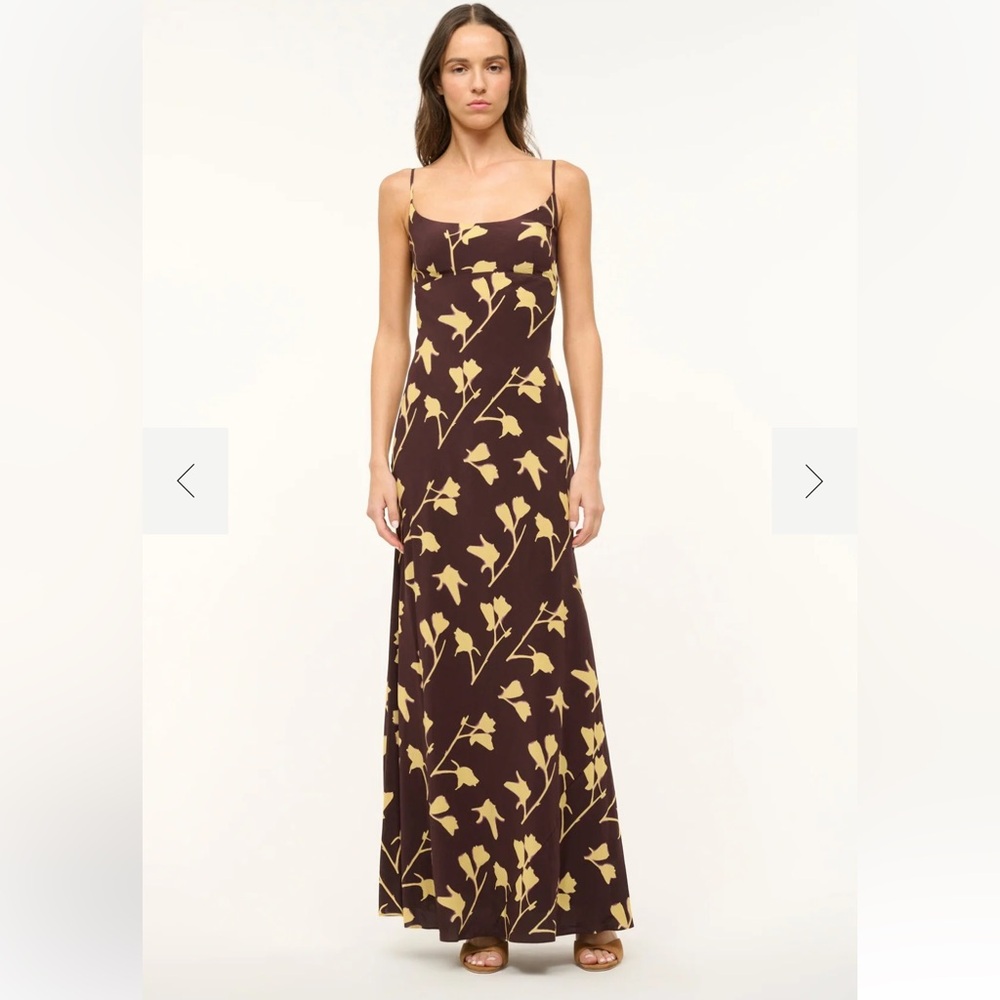 STAUD DINAH DRESS EARTH PRESSED FLORAL